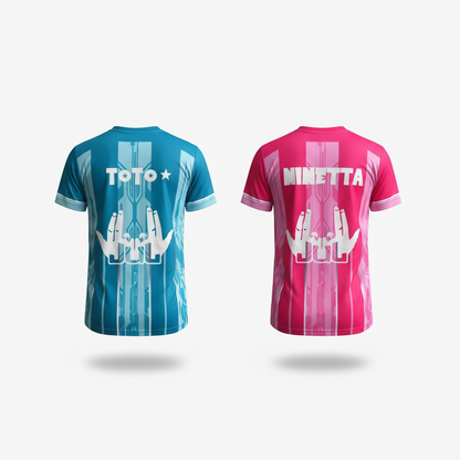 JUL Maillot TOTO Et Ninetta Jersey Men's And Women Trendy Rap Culture Print T-shirts Breathable Football Training Men's T-shirt